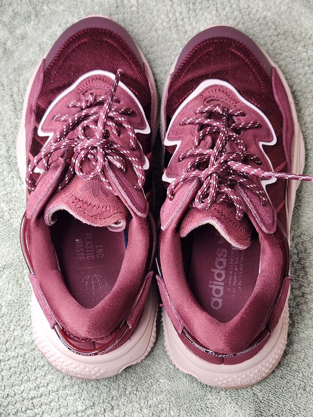 adidas Ozweego  Burgundy Women  Athletic Sneakers Shoes Size 8.5